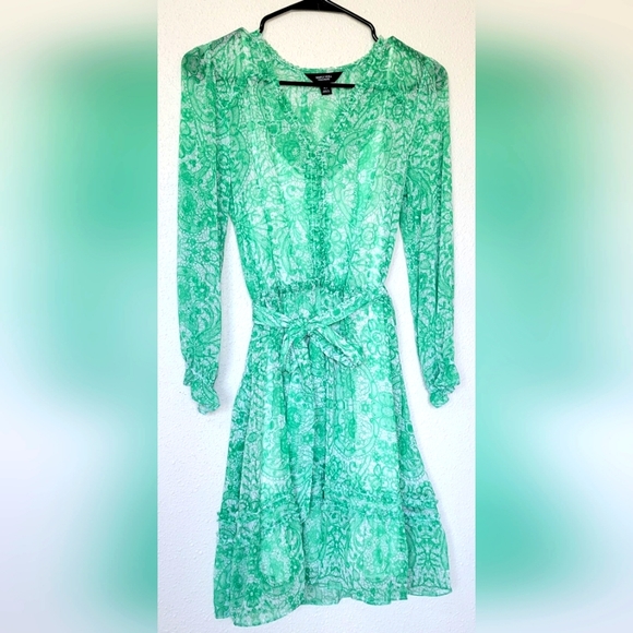 Simply Vera Vera Wang Dresses & Skirts - Simply Vera Vera Wang green ruffle dress size XS